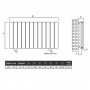 Aluminium Paneelheizkörper CLAUDIO 400X1135 Weiß Mittelanschluss Aluminium Paneelheizkörper CLAUDIO 400X1135 Weiß Mittelanschluss