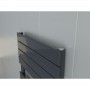 1500 x 450 mm Flach Anthrazit Badheizkörper Handtuchwärmer 1500 x 450 mm Flach Anthrazit Badheizkörper Handtuchwärmer