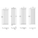 1800 x 636 mm Ein-Triple Mittelanschluss Paneelheizkörper Weiß 1800 x 636 mm Ein-Triple Mittelanschluss Paneelheizkörper Weiß
