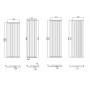 1800 x 636 mm Ein-Triple Mittelanschluss Paneelheizkörper Weiß 1800 x 636 mm Ein-Triple Mittelanschluss Paneelheizkörper Weiß