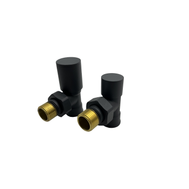 Heizkörperanschluss 90° Eckventil für Badheizkörper Wandmontage 1/2" Anthrazit Heizkörperanschluss 90° Eckventil für Badheizkörper Wandmontage 1/2" Anthrazit