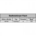 Design Flachheizkörper Doppellagig 1800x600  Badheizkörper Weiss