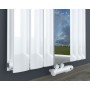 Design Spiegel Doppellagig Badheizkörper Weiß Mittelanschluss 1800x500x83