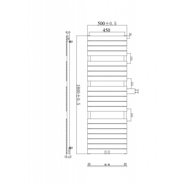 1800 x 500 mm Flach Weiß Badheizkörper Handtuchwärmer 1800 x 500 mm Flach Weiß Badheizkörper Handtuchwärmer