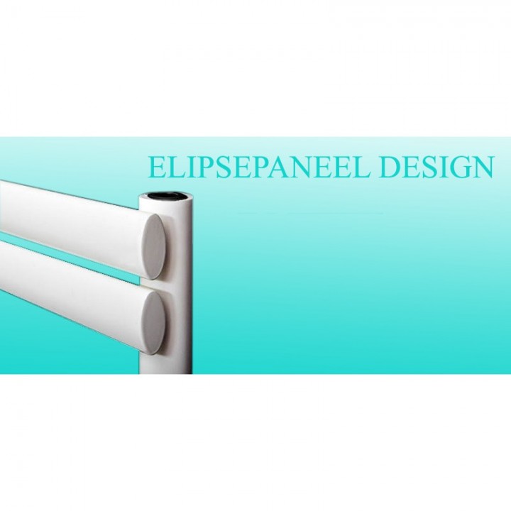 Badheizkörper Handtuchheizkörper 1200x600 mm Weiß Ellipse Badheizkörper Handtuchheizkörper 1200x600 mm Weiß Ellipse
