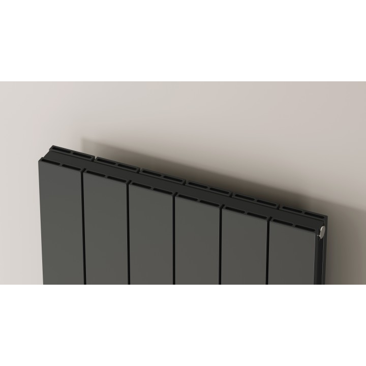 Aluminium Paneelheizkörper CLAUDIO 1800X565 Anthrazit Mittelanschluss Aluminium Paneelheizkörper CLAUDIO 1800X565 Anthrazit Mittelanschluss