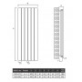 Aluminium Paneelheizkörper CLAUDIO 1800X565 Anthrazit Mittelanschluss Aluminium Paneelheizkörper CLAUDIO 1800X565 Anthrazit Mittelanschluss