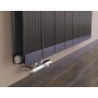 600 x 1260 mm Aluminium Anthrazit Horizontal Heizkörper Seiten & Mittelanschluss 600 x 1260 mm Aluminium Anthrazit Horizontal Heizkörper Seiten & Mittelanschluss