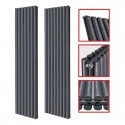 1800 x 468 mm Doppellagig Mittelanschluss Anthrazit (RAL 7016) Paneelheizkörper NEU Ellipse Design 1800 x 468 mm Doppellagig Mittelanschluss Anthrazit (RAL 7016) Paneelheizkörper NEU Ellipse Design