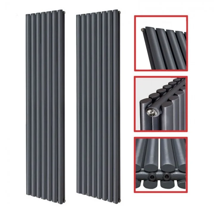 1800 x 468 mm Doppellagig Mittelanschluss Anthrazit (RAL 7016) Paneelheizkörper NEU Ellipse Design 1800 x 468 mm Doppellagig Mittelanschluss Anthrazit (RAL 7016) Paneelheizkörper NEU Ellipse Design