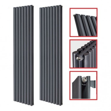 1800 x 536 mm Doppellagig Seitenanschluss Anthrazit (RAL 7016) Paneelheizkörper NEU Ellipse Design 1800 x 536 mm Doppellagig Seitenanschluss Anthrazit (RAL 7016) Paneelheizkörper NEU Ellipse Design