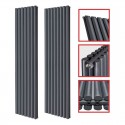 1800 x 604 mm Doppellagig Mittelanschluss Anthrazit (RAL 7016) Paneelheizkörper NEU Ellipse Design 1800 x 604 mm Doppellagig Mittelanschluss Anthrazit (RAL 7016) Paneelheizkörper NEU Ellipse Design