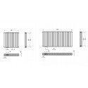 Horizontal Paneelheizkörper 600x1188 Doppellagig Wandheizkörper Heizwand Mittelanschluß Anthrazit Horizontal Paneelheizkörper 600x1188 Doppellagig Wandheizkörper Heizwand Mittelanschluß Anthrazit