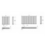 Horizontal Paneelheizkörper 600x1188 Doppellagig Wandheizkörper Heizwand Mittelanschluß Weiß Horizontal Paneelheizkörper 600x1188 Doppellagig Wandheizkörper Heizwand Mittelanschluß Weiß