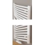 1600 x 500 mm 25mm Profil Gebogen Weiß Badheizkörper Mittelanschluss 1600 x 500 mm 25mm Profil Gebogen Weiß Badheizkörper Mittelanschluss
