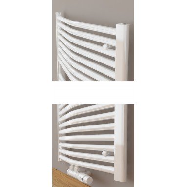 1600 x 600 mm 25mm Profil Gebogen Weiß Badheizkörper Mittelanschluss 1600 x 600 mm 25mm Profil Gebogen Weiß Badheizkörper Mittelanschluss