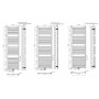 1800 x 600 mm 25mm Profil Gerade Anthrazit Badheizkörper Mittelanschluss 1800 x 600 mm 25mm Profil Gerade Anthrazit Badheizkörper Mittelanschluss