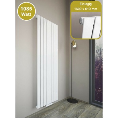 1600x602 FLACH Einlagig Weiß Seitenanschluss Paneelheizkörper 1600x602 FLACH Einlagig Weiß Seitenanschluss Paneelheizkörper
