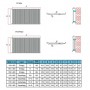 600x1232 mm Doppellagig Weiß Flach Heizkörper Paneelheizkörper Horizontal Badheizkörper 600x1232 mm Doppellagig Weiß Flach Heizkörper Paneelheizkörper Horizontal Badheizkörper