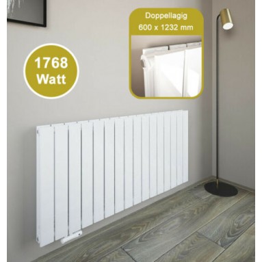 600x1210 mm Doppellagig Weiß Flach Heizkörper Paneelheizkörper Horizontal Badheizkörper Wandheizkörper 600x1210 mm Doppellagig Weiß Flach Heizkörper Paneelheizkörper Horizontal Badheizkörper Wandheizkörper