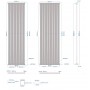 Paneelheizkörper 1600x650 Radfin-Diamond Weiß Seitenanschluss Paneelheizkörper 1600x650 Radfin-Diamond Weiß Seitenanschluss