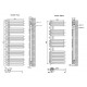 Flach Design Badheizkörper Handtuchwärmer Mittelanschluss Anthrazit 1576x600mm Flach Design Badheizkörper Handtuchwärmer Mittelanschluss Anthrazit 1576x600mm