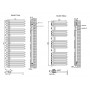 Flach Design Badheizkörper Handtuchwärmer Mittelanschluss Anthrazit 1576x600mm Flach Design Badheizkörper Handtuchwärmer Mittelanschluss Anthrazit 1576x600mm