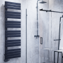 Flach Design Badheizkörper Handtuchwärmer Mittelanschluss Anthrazit 1800x600mm Flach Design Badheizkörper Handtuchwärmer Mittelanschluss Anthrazit 1800x600mm