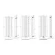1800 x 604 mm Einlagig Mittelanschluss Flach Anthrazit