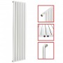 Einlagig Profil /1600 x 452 mm Einlagig Mittelanschluss Flach Weiß Einlagig Profil /1600 x 452 mm Einlagig Mittelanschluss Flach Weiß