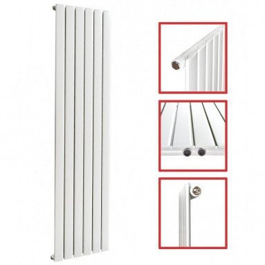 Einlagig Profil /1600 x 452 mm Einlagig Mittelanschluss Flach Weiß Einlagig Profil /1600 x 452 mm Einlagig Mittelanschluss Flach Weiß