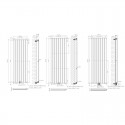 1600 x 604 mm Einlagig Mittelanschluss Flach Weiss 1600 x 604 mm Einlagig Mittelanschluss Flach Weiss