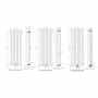 1600 x 604 mm Einlagig Seitenanschluss Flach Weiß 1600 x 604 mm Einlagig Seitenanschluss Flach Weiß
