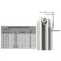 1800 x 376 mm Einlagig Seitenanschluss Flach Weiß 1800 x 376 mm Einlagig Seitenanschluss Flach Weiß