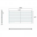 619 x 1200 mm Anthrazit Horizontal Paneelheizkörper Flach Seitenanschluss 619 x 1200 mm Anthrazit Horizontal Paneelheizkörper Flach Seitenanschluss