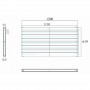 619 x 1200 mm Anthrazit Horizontal Paneelheizkörper Flach Seitenanschluss 619 x 1200 mm Anthrazit Horizontal Paneelheizkörper Flach Seitenanschluss