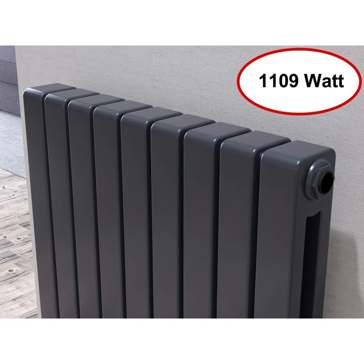 Horizontal 600x650 Doppellagig Wandheizkörper Anhtrazit Horizontal 600x650 Doppellagig Wandheizkörper Anhtrazit