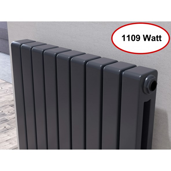 Horizontal 600x650 Doppellagig Wandheizkörper Anhtrazit Horizontal 600x650 Doppellagig Wandheizkörper Anhtrazit