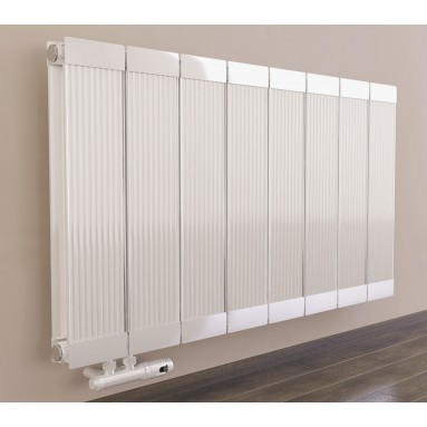 600 x 980 mm Aluminium Weiß Horizontal Heizkörper Seiten & Bittelanschluss 600 x 980 mm Aluminium Weiß Horizontal Heizkörper Seiten & Bittelanschluss