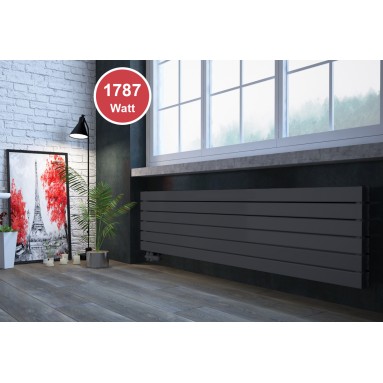 450 x 1800 mm doppellagig Anthrazit Flach Heizkörper Paneelheizkörper Horizontal Badheizkörper 450 x 1800 mm doppellagig Anthrazit Flach Heizkörper Paneelheizkörper Horizontal Badheizkörper