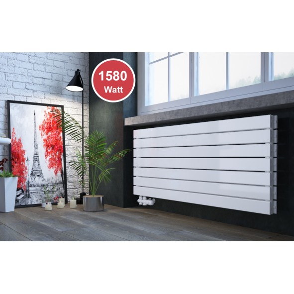 602 x 1200 mm doppellagig Weiß Flach Heizkörper Paneelheizkörper Horizontal Badheizkörper
