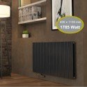 Aluminium Paneelheizkörper CLAUDIO 400X1135 Anthrazit Mittelanschluss Aluminium Paneelheizkörper CLAUDIO 400X1135 Anthrazit Mittelanschluss