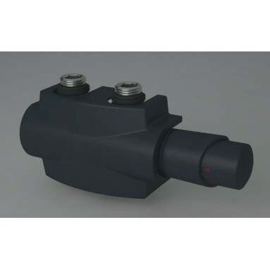 Heizkörper Armatur-Set für Mittelanschluss 50mm Eck Multiblock Anthrazit Heizkörper Armatur-Set für Mittelanschluss 50mm Eck Multiblock Anthrazit