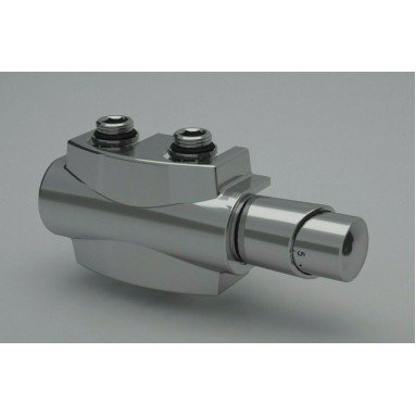 Heizkörper Armatur-Set für Mittelanschluss 50mm Eck Multiblock Chrom Heizkörper Armatur-Set für Mittelanschluss 50mm Eck Multiblock Chrom