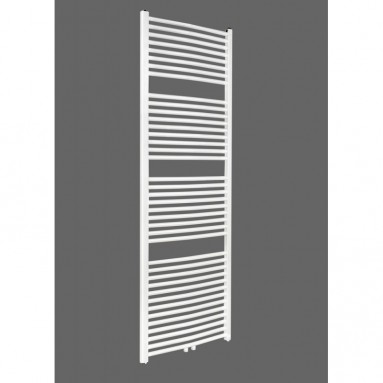 Badheizkörper 1800x500 mm Handtuchheizkörper Weiß gebogen Mittelanschluss