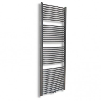 Badheizkörper 1800x600 mm Handtuchheizkörper Anthrazit gerade Mittelanschluss Badheizkörper 1800x600 mm Handtuchheizkörper Anthrazit gerade Mittelanschluss