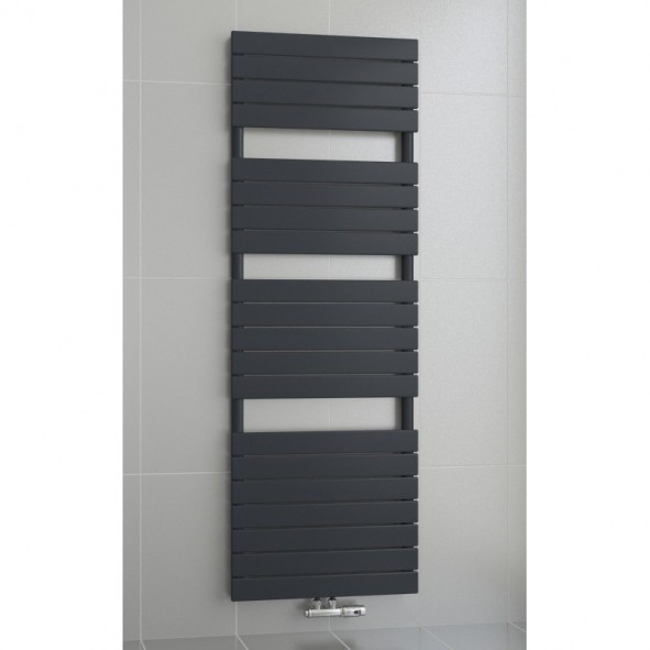 1200 x 600 mm Flach Anthrazit Badheizkörper Handtuchwärmer Mittelanschluss 1200 x 600 mm Flach Anthrazit Badheizkörper Handtuchwärmer Mittelanschluss
