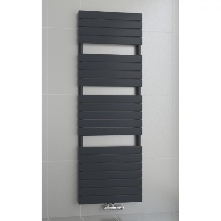 1600 x 500 mm Flach Anthrazit Badheizkörper Handtuchwärmer Mittelanschluss