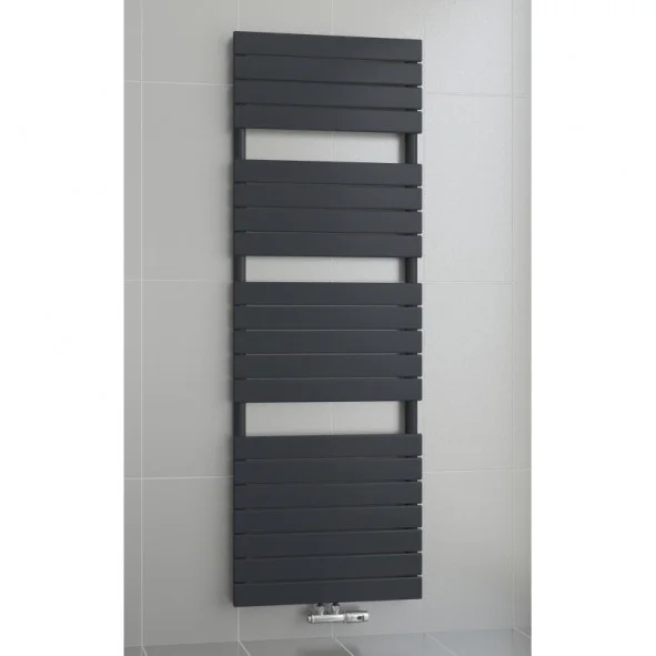 1800 x 600 mm Flach Anthrazit Badheizkörper Handtuchwärmer Mittelanschluss