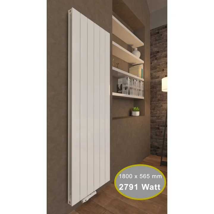 Aluminium Paneelheizkörper CLAUDIO 1800X565 Weiß Mittelanschluss Aluminium Paneelheizkörper CLAUDIO 1800X565 Weiß Mittelanschluss